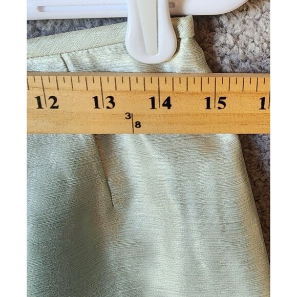 Le Suit Essentials Womens 2 Piece Jacket/Skirt Suit Set Polyester Blend Green 6P - Picture 12 of 16